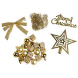 Décoration Noël paillette x24 (3 modèles)