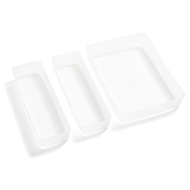 Lot de 3 boîtes de rangement pour tiroirs
