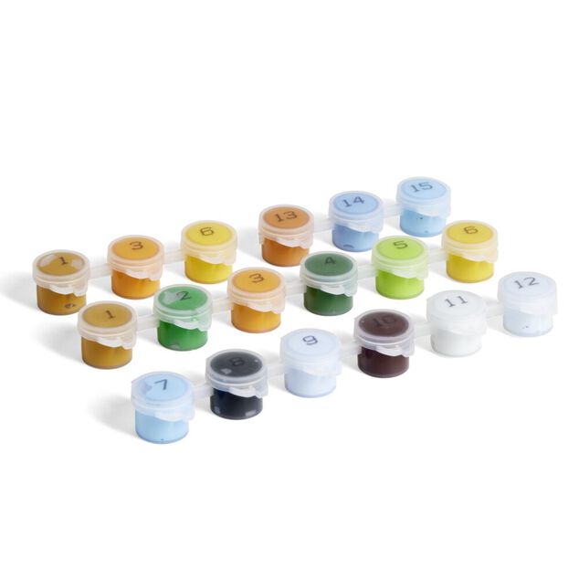 Peinture par numéro 40x50cm avec peintures et pinceaux - 3 modèles