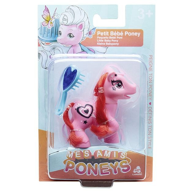 Figurine Mes amis poneys petit b&eacute;b&eacute; &agrave; brosser 4 mod&egrave;les
