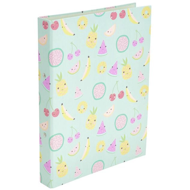 Classeur A4 &agrave; levier motif fruit 31,7x24,5cm