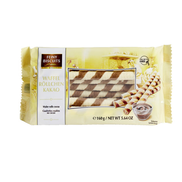 Biscuit roul&eacute; gaufrette fourr&eacute;e cacao 160gr