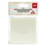 Note adhésive 50 feuilles transparentes 8x10,5cm