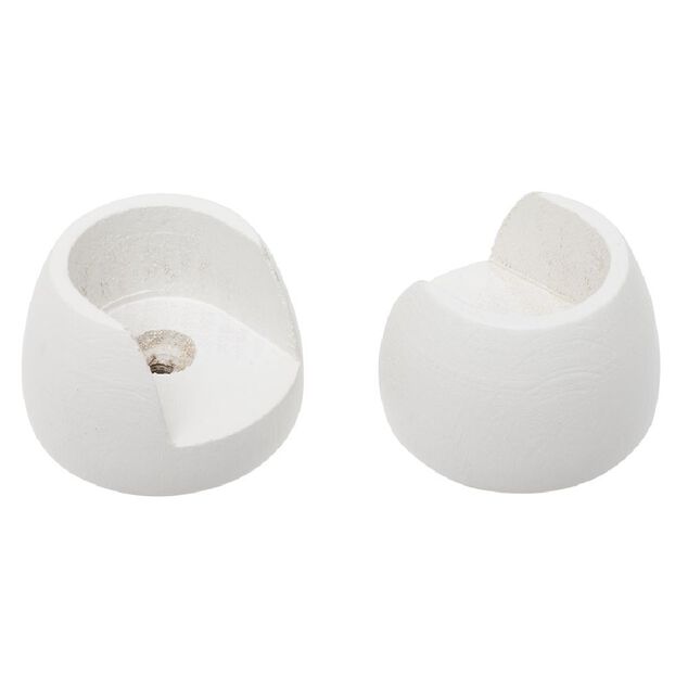 Support pour tringle naissance en bois Blanc &Oslash;20mm x2