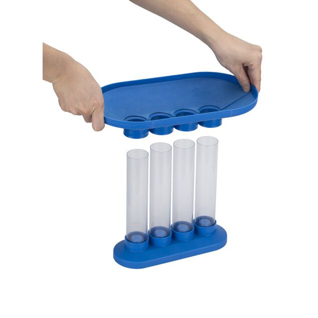 Jeu de 4 &agrave; la suite 16 balles &agrave; lancer plastique 16x14xH26cm