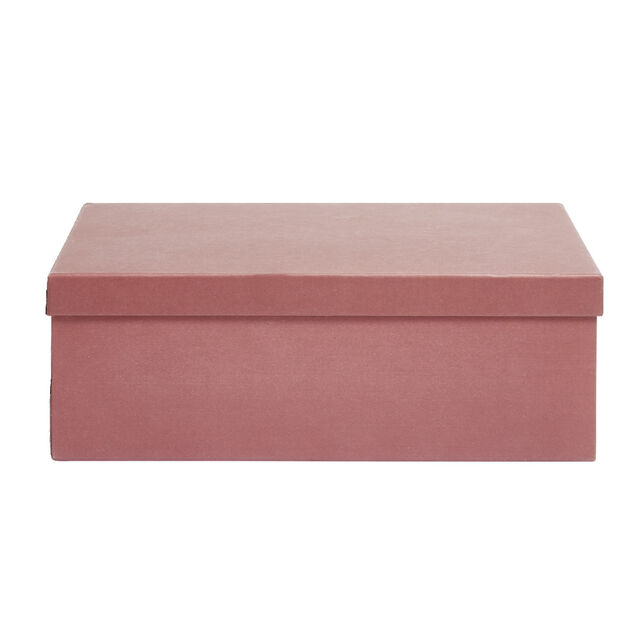 Bo&icirc;te papier  rouge rouille 40x26,5x13cm