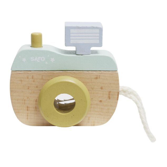 Appareil photo en bois pour enfant 9x9xEp3,5cm