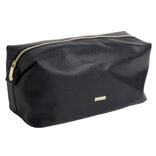 Trousse de toilette femme 30x15,5xH13,5cm (2 modèles noir ou blanc)