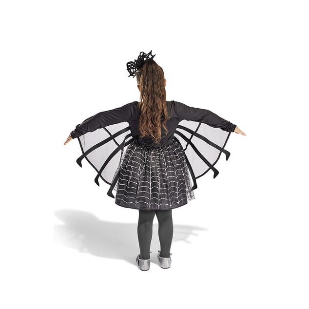 D&eacute;guisement enfant Halloween araign&eacute;e robe noir et blanc 4/6 ans