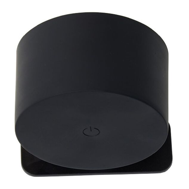 Applique murale nomade rechargeable noir Ø7,5x4,5cm