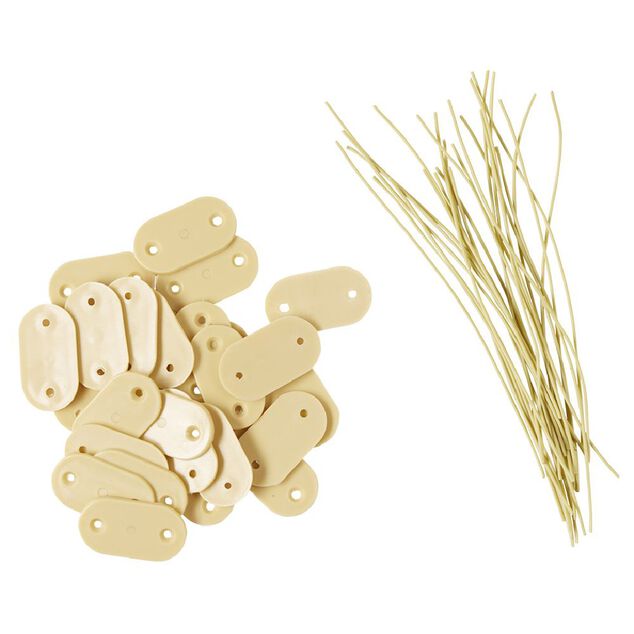 Attache canisse beige L15 cm x10