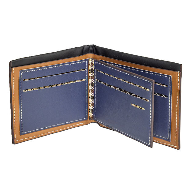 Portefeuille simili 9x11,5cm - 2 modèles marron ou noir