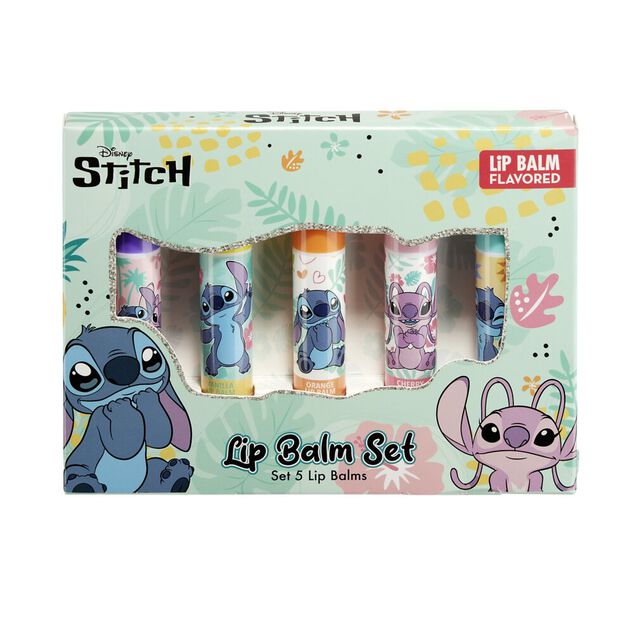 Coffret baume &agrave; l&egrave;vres Stitch 5x4gr