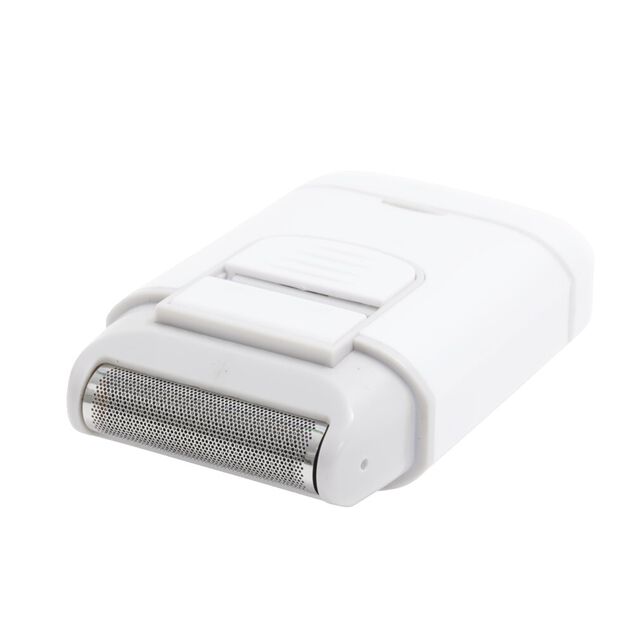 Rasoir &eacute;lectrique de poche avec brosse de nettoyage