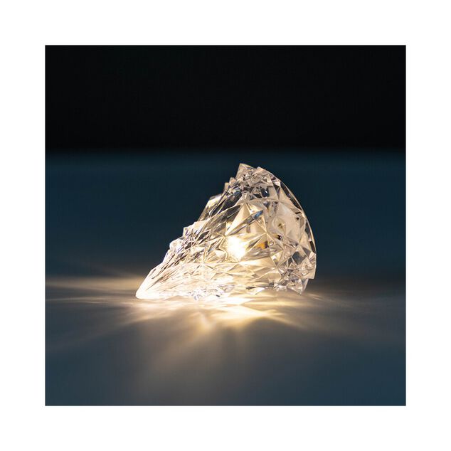 Mini sapin LED fa&ccedil;on cristal &Oslash;6xH8cm