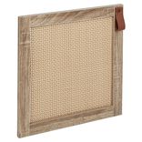 Porte cannage Box Cube 32,2xH32,2x1,2cm bois marron