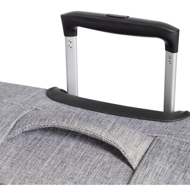 Valise cabine souple 30L 4 roues gris H55cm