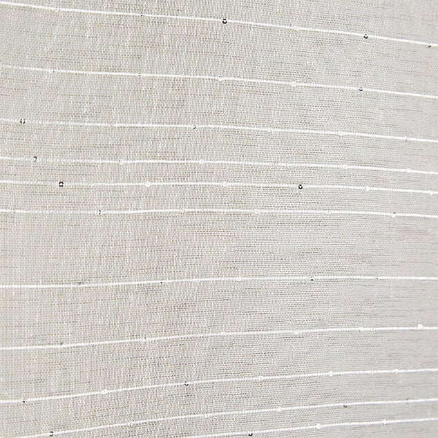 Vitrage passe tringle x2 effet sequin taupe 60x90cm