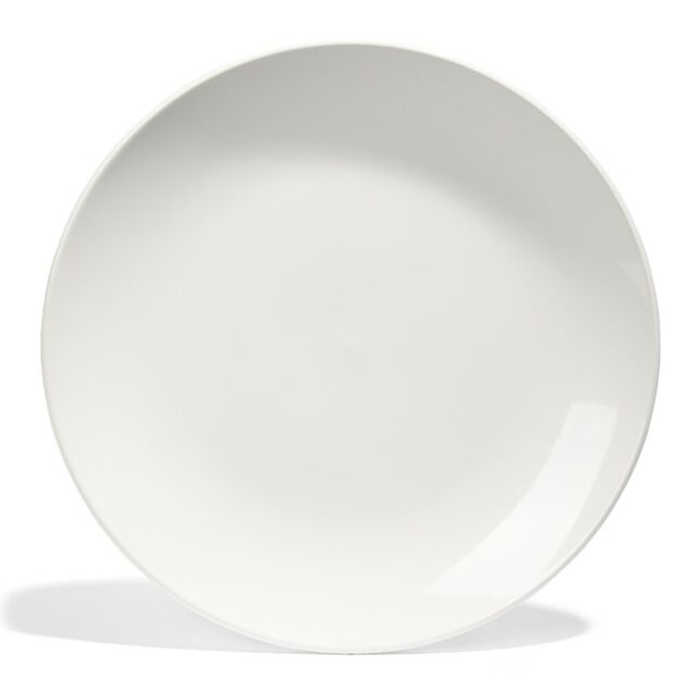 Assiette plate Madrid fa&iuml;ence blanche &Oslash;27cm