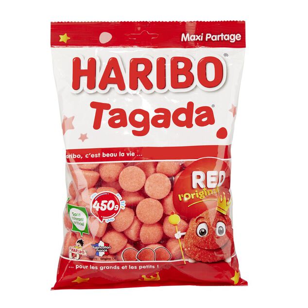 Bonbon Haribo Fraise tagada rouge sachet 450g