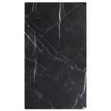 Cache plaque de cuisson en verre noir effet marbre 52x30cm