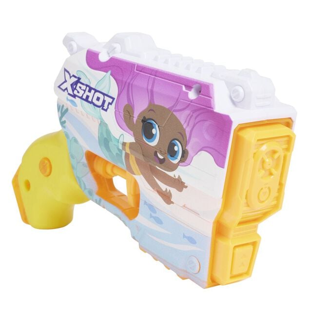 Pistolet &agrave; eau enfant remplissage rapide avec personnage 17x4,5xH13cm