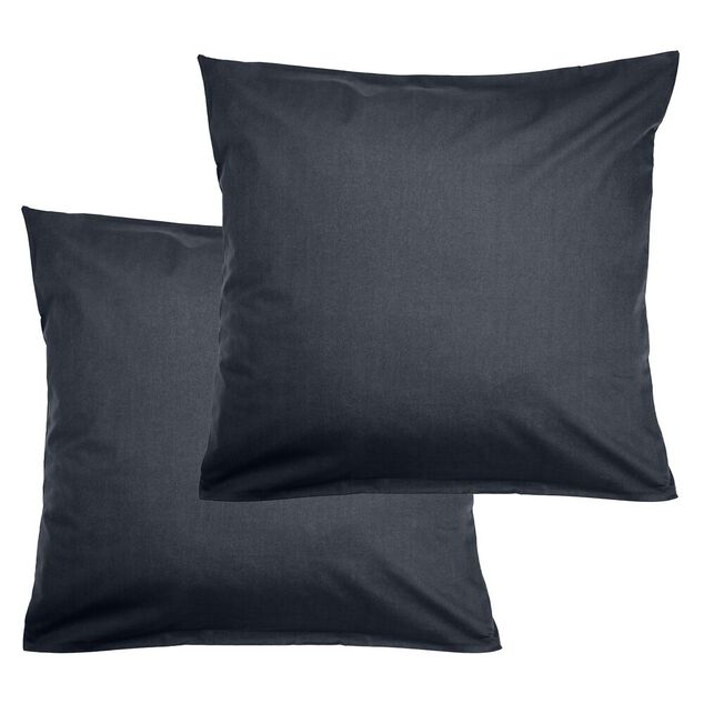 Taie d'oreiller 50x70cm coton uni x2 (6 mod&egrave;les)