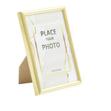Cadre photo bois doré pour photo 10x15cm
