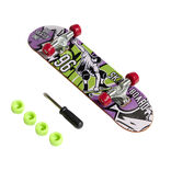 Mini skateboard à doigts L12,5cm (6 modèles)