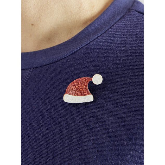 Pins No&euml;l paillet&eacute; x4
