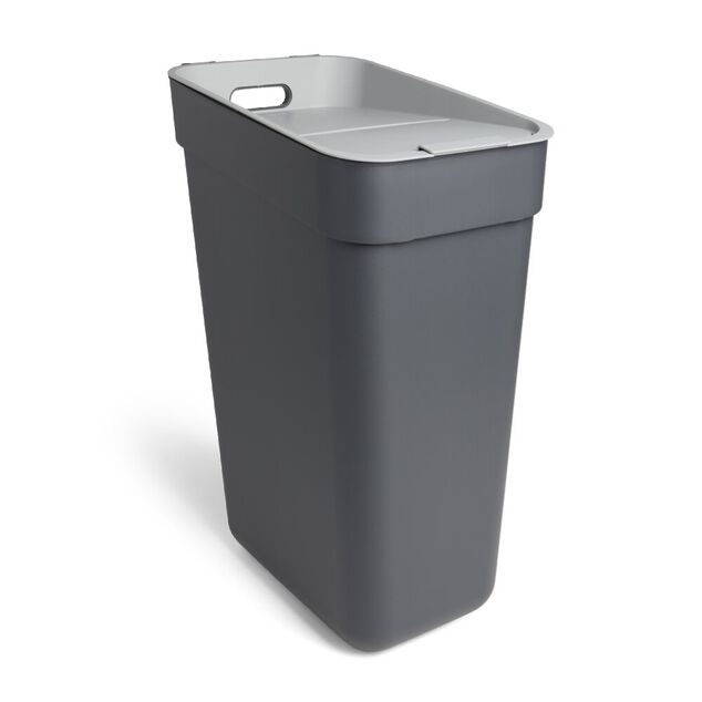 Poubelle de tri grise 30L