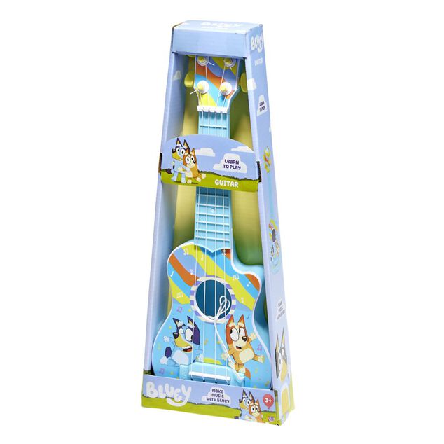 Guitare enfant Bluey m&eacute;diator Int&eacute;gr&eacute; 14x4xH40cm