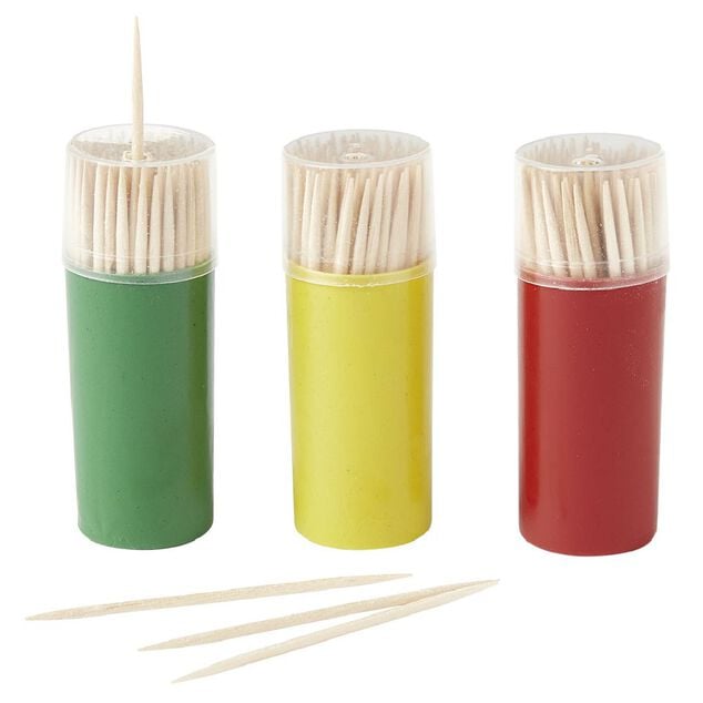 Cure dent tonneau en bambou x3