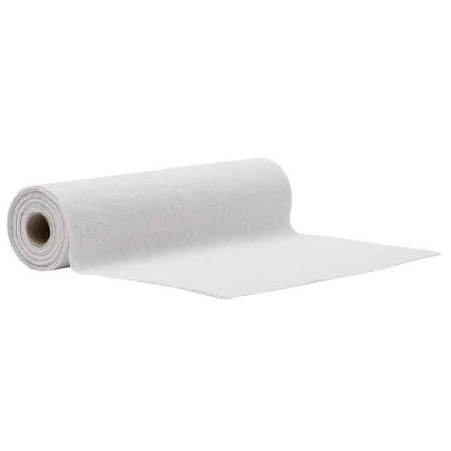 Chemin de table en polyester beige