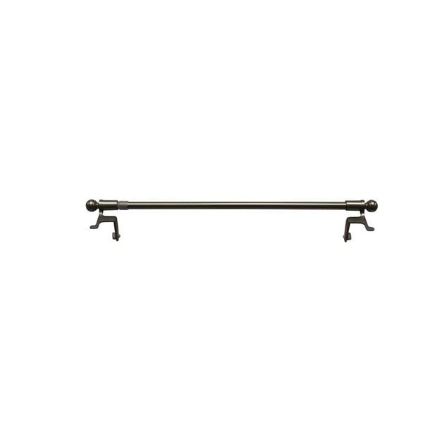 Tringle &agrave; pression Extensible M&eacute;tal Gris argent&eacute; 30-50 cm