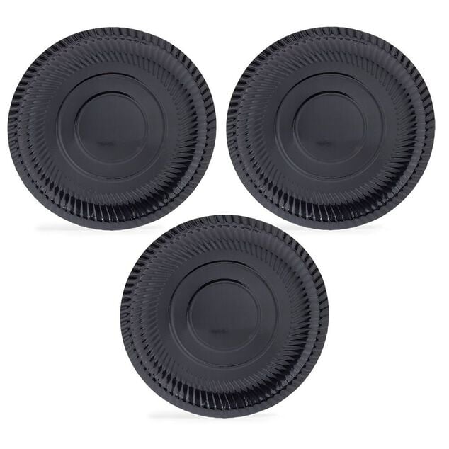 Plateau pr&eacute;sentation carton noir x3