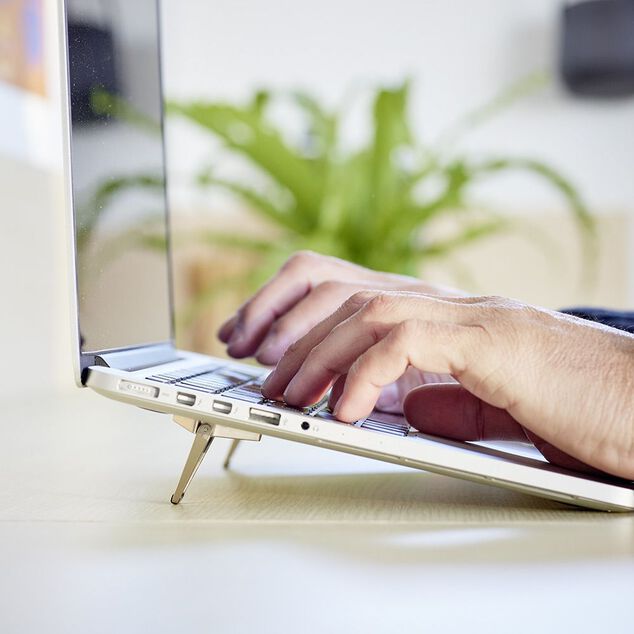 Support pliable pour ordinateur 2 patins