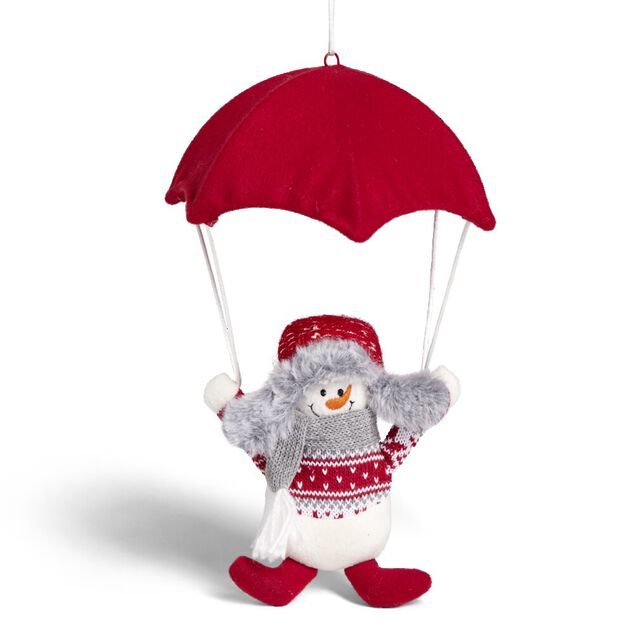 Bonhomme de neige avec parachute H32cm - 2 mod&egrave;les