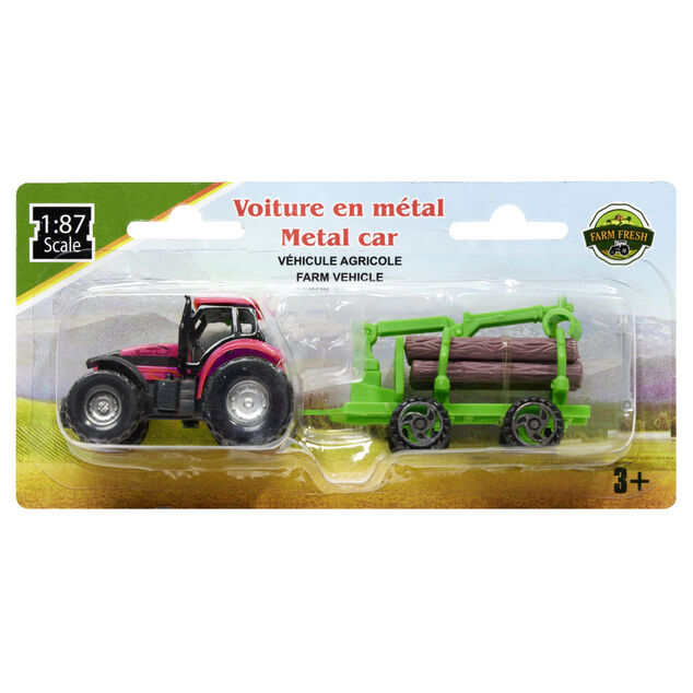 Tracteur avec remorque L20cm (6 modèles)