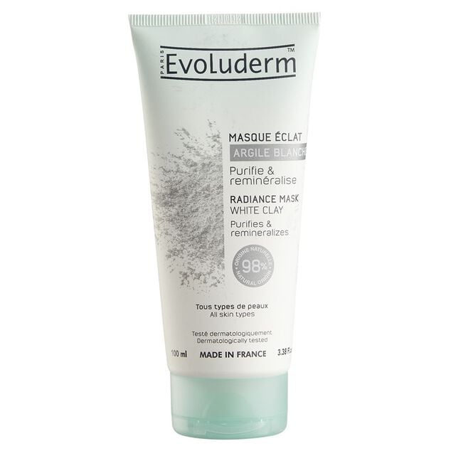Masque Evoluderm &eacute;clat argile blanche 100 ml