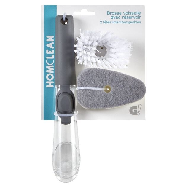 Éponge vaisselle avec réservoir et sa recharge
