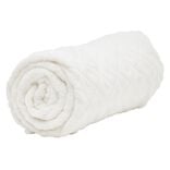 Plaid flanelle 130x160cm blanc