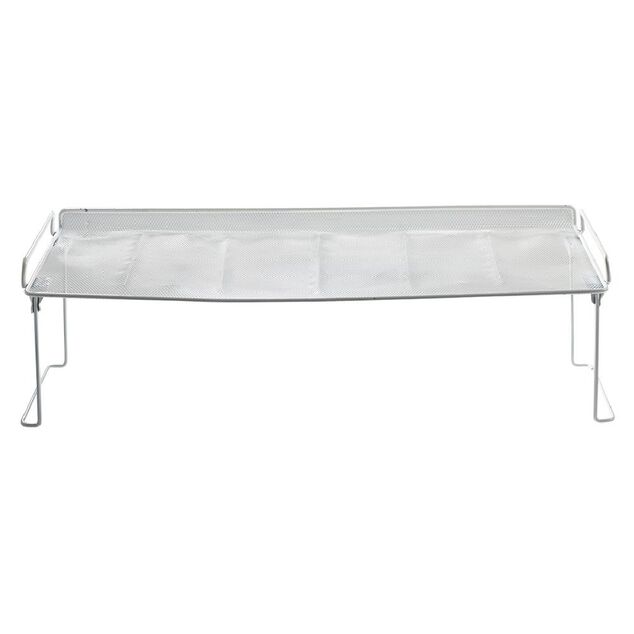 Range chaussures &eacute;tag&egrave;re blanche superposable 68x28xH22cm
