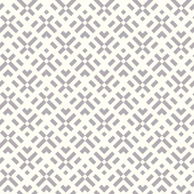 Nappe rectangulaire tissu Dakar carreaux de ciment gris 140x250cm