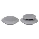 Bouchon évier silicone gris x2