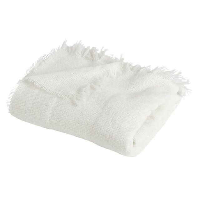 Plaid bouclette doux 130x160cm beige