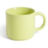 Mug gr&egrave;s jaune 500mL &Oslash;9xH8cm