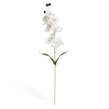 Fleur artificielle tige orchidée blanche 7 têtes H62cm