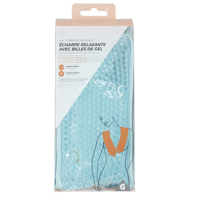 Écharpe relaxante avec billes de gel