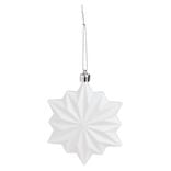 Flocon blanc à suspendre 8,5x2,5xH10,5cm